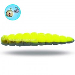 Προνύμφες σιλικόνης Magic Trout B-Maggot - Black Yellow