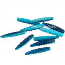 Προνύμφες σιλικόνης Magic Trout B-Maggot - White Blue
