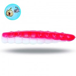 Προνύμφες σιλικόνης Magic Trout B-Maggot - White Red