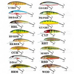Wobbler Salmo Minnow - Βυθιζόμενο, Χρώμα DAC