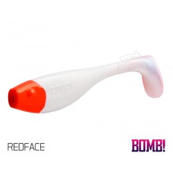 Σετ 5 τμχ Τεχνητά Σιλικόνες Delphin BOMB Fatty - 10 εκ - χρώμα Redface